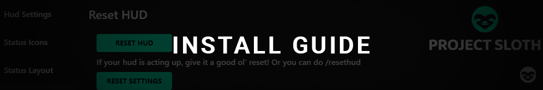 Project Sloth GitHub Project PS-HUD Install Banner
